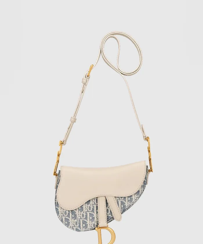 디올 Saddle 미니 스트랩 소프트백 M0465