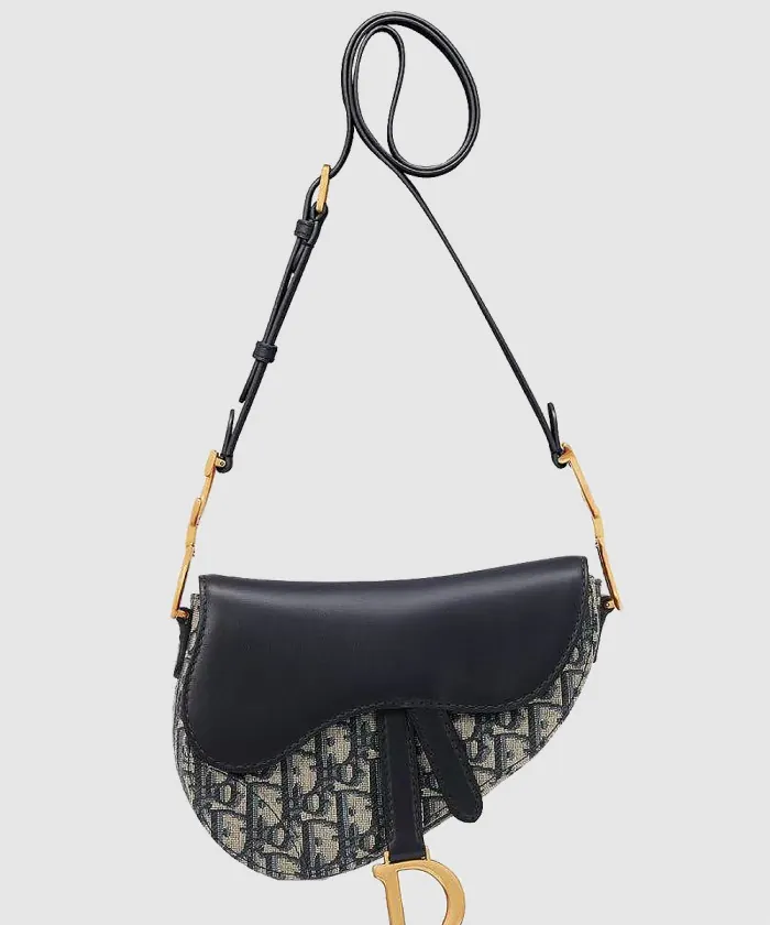 디올 Saddle 미디엄 스트랩 소프트백 M0466