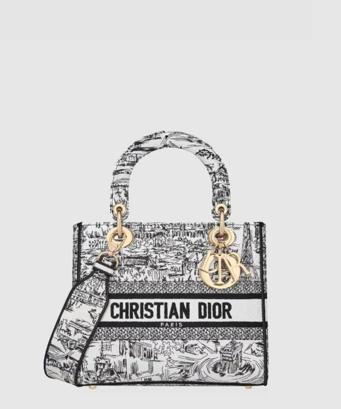 디올 레이디백 디라이트 미듐 M0565