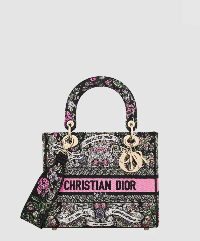 디올 레이디백 디라이트 미듐 M0565