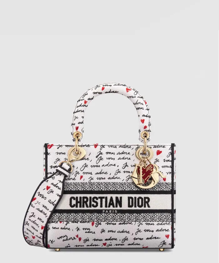 디올 레이디백 디라이트 미듐 M0565