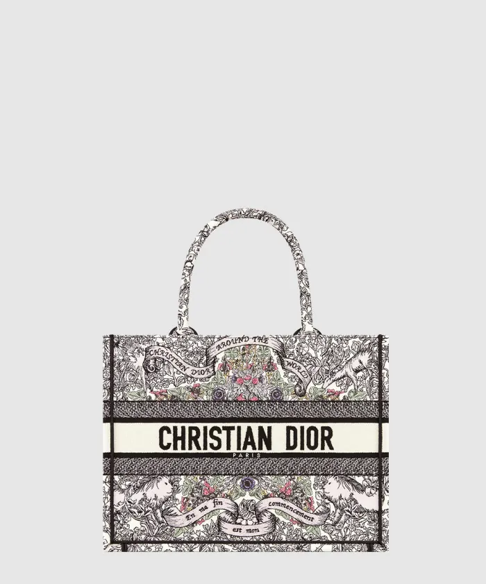 디올 북 토트백 미듐 M1296