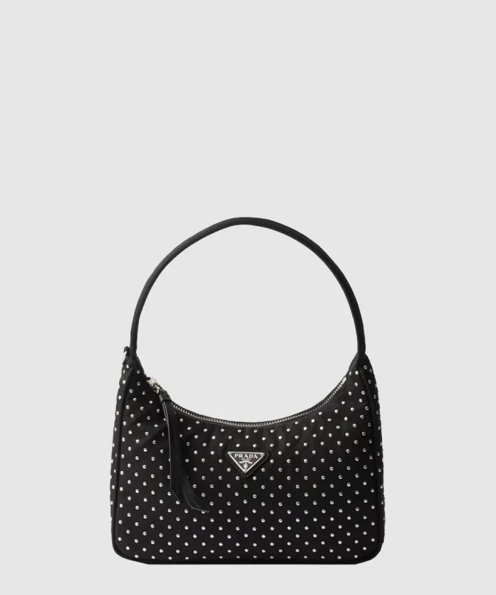 프라다 스터드 장식 리나일론 미니백 1BC515