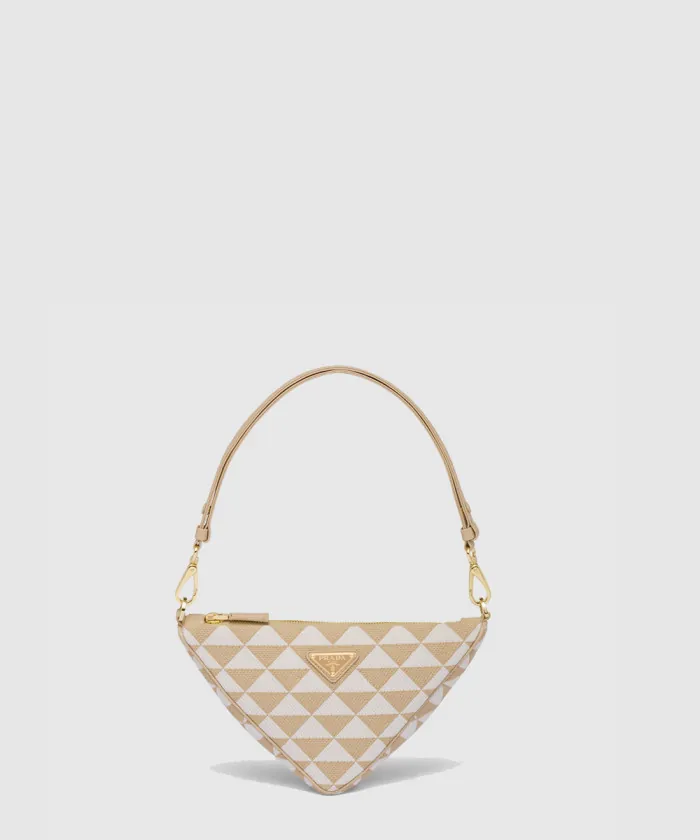 프라다 자수 패브릭 미니백 1BC543