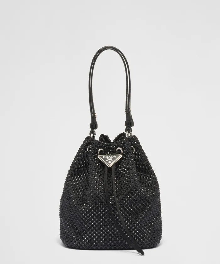 프라다 크리스탈 새틴 미니백 1BE067