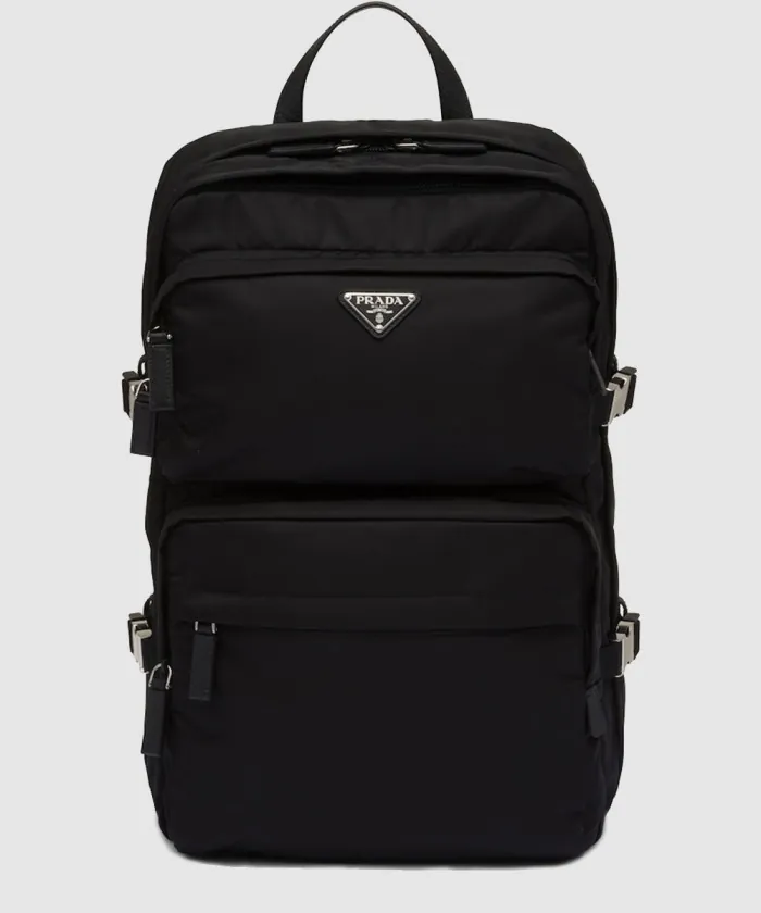 프라다 리나일론 및 사피아노 가죽 백팩 2VZ101
