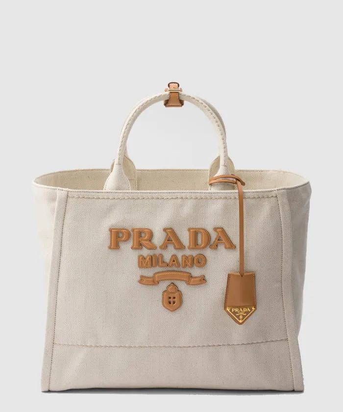 프라다 리넨 라지 토트백 1BG473