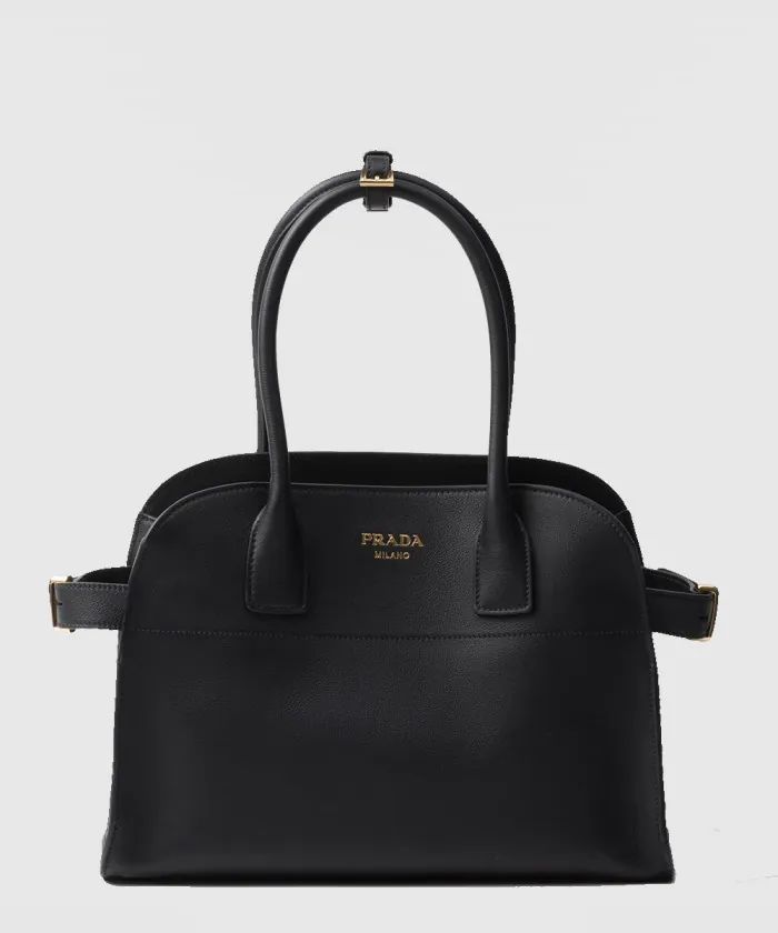 프라다 미디엄 가죽 토트백 1BG538