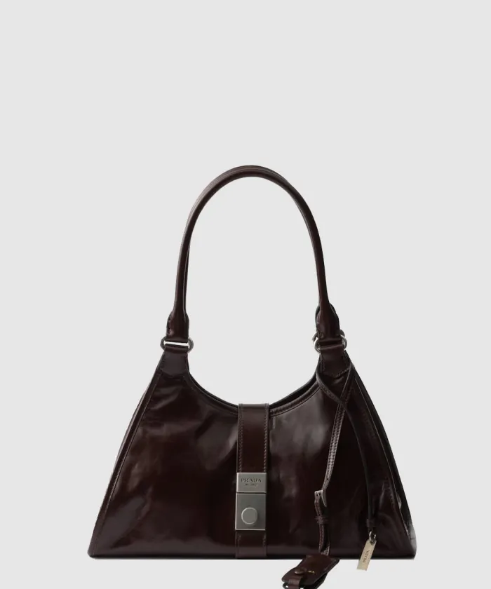 프라다 미디엄 가죽 토트백 1BG563