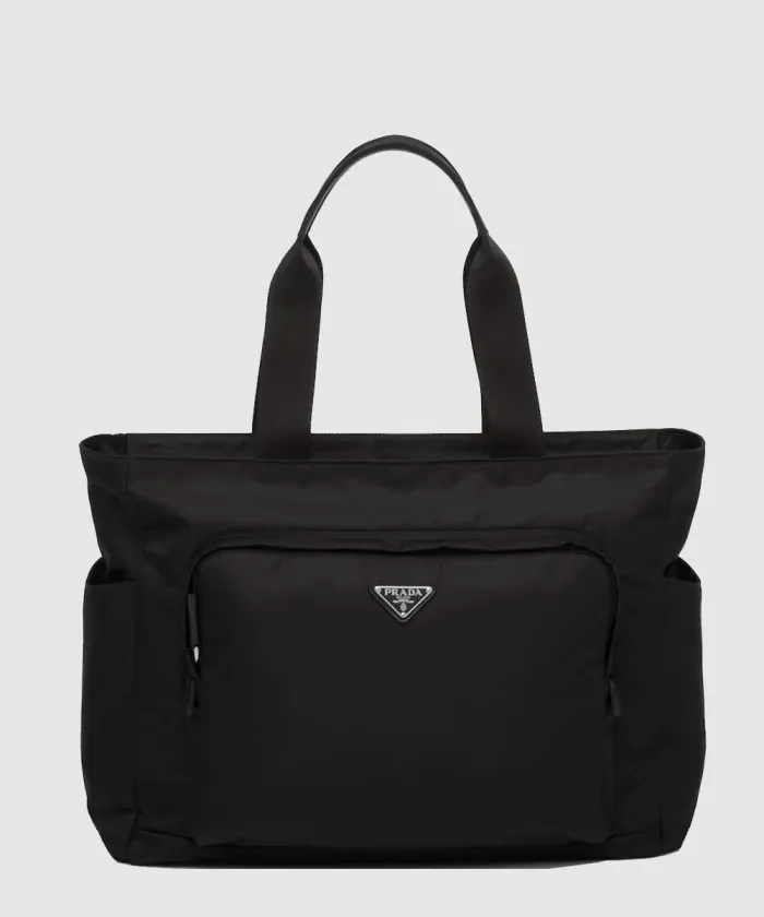 프라다 사피아노 가죽 및 리나일론 토트백 2VG097