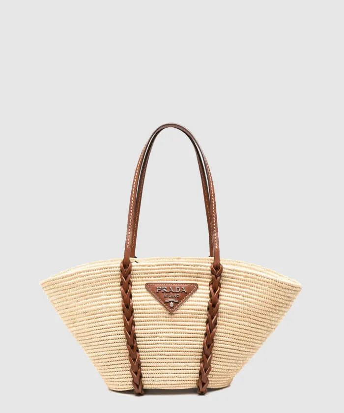 프라다 스트로우 토트백 1BG312