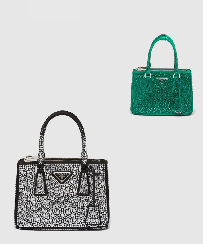 프라다 크리스탈 갤러리아 토트백 미니 1BA906