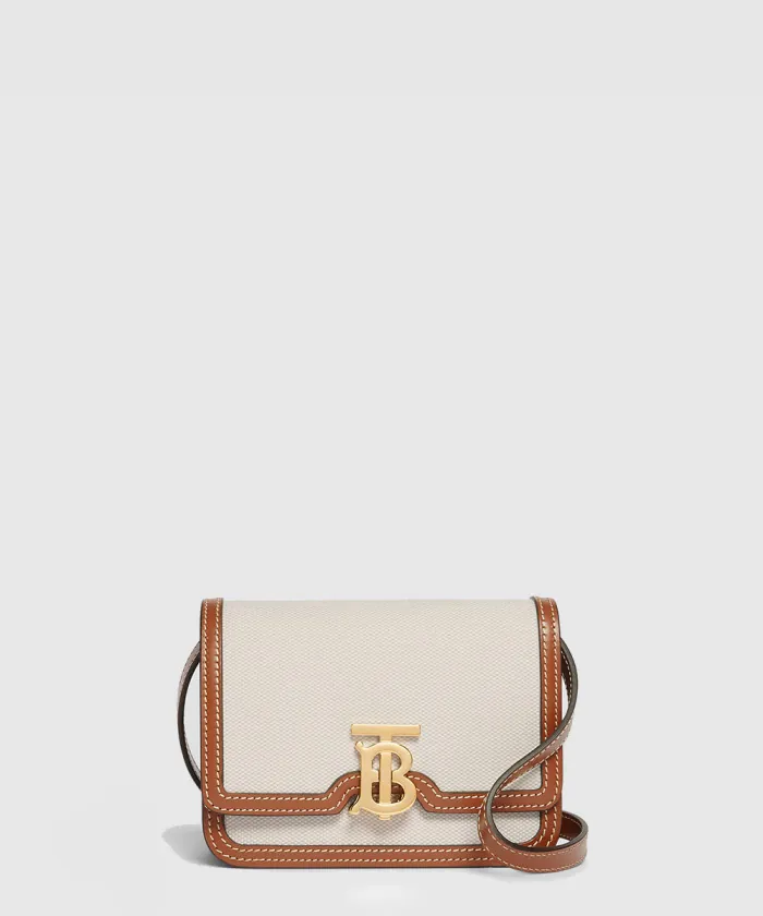 버버리 TB 투톤 캔버스백 미니 80171101