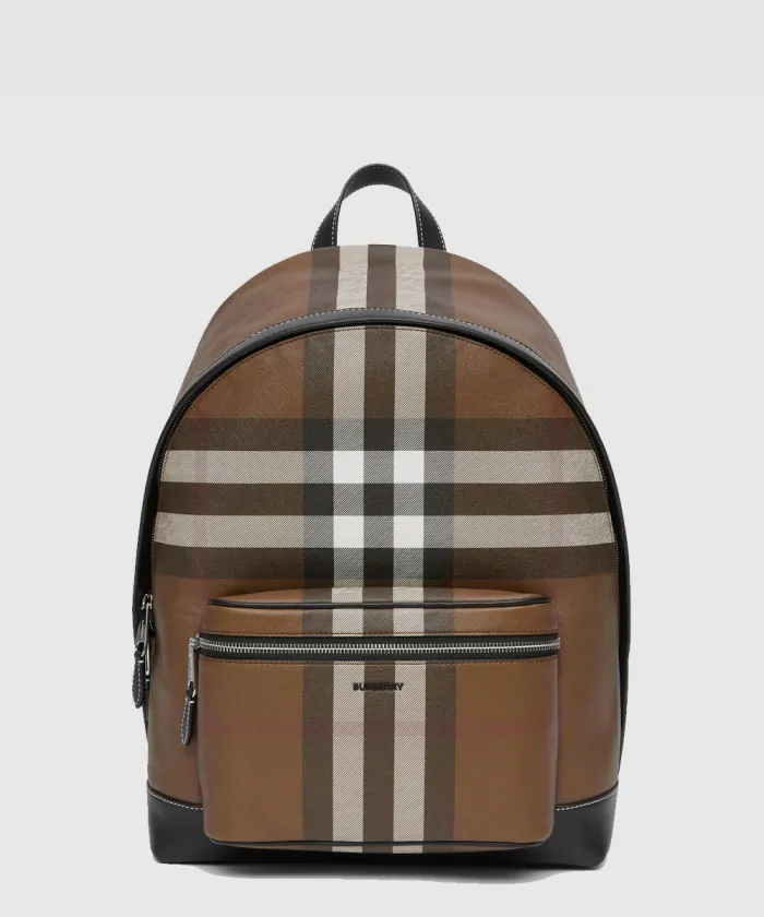 버버리 체크 레더 백팩 80514141