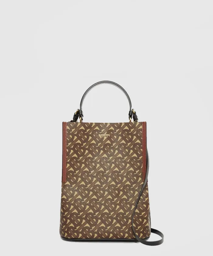 버버리 모노그램 E-캔버스 버킷백 스몰 80268251