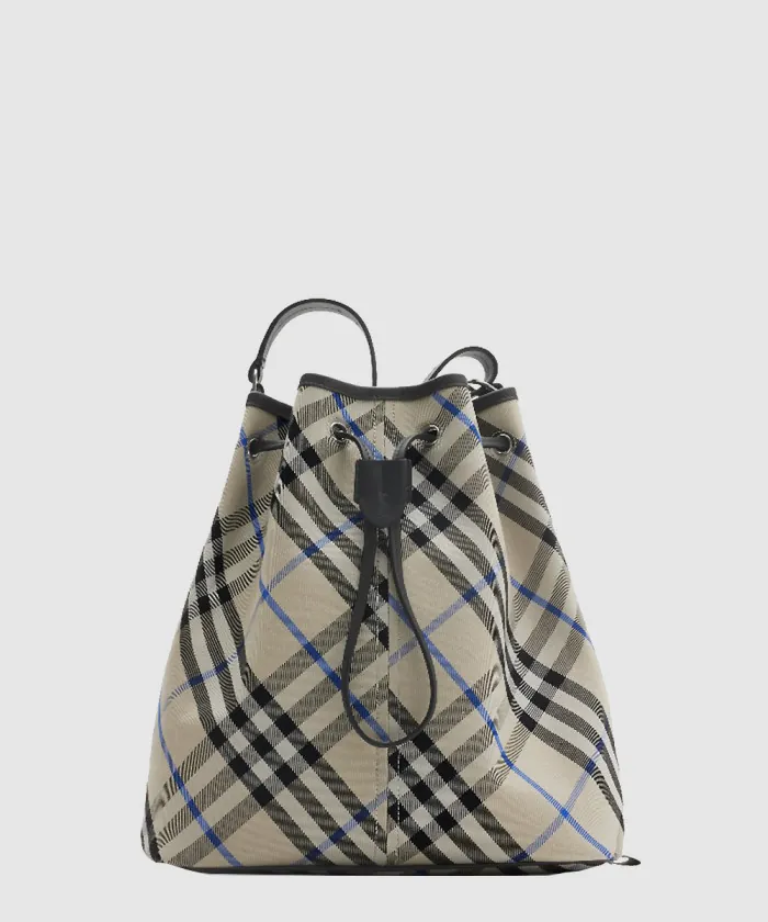 버버리 미디엄 체크 버킷백 81057701