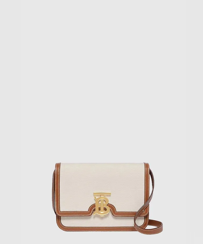 버버리 캔버스 래더 TB 숄더백 80393651