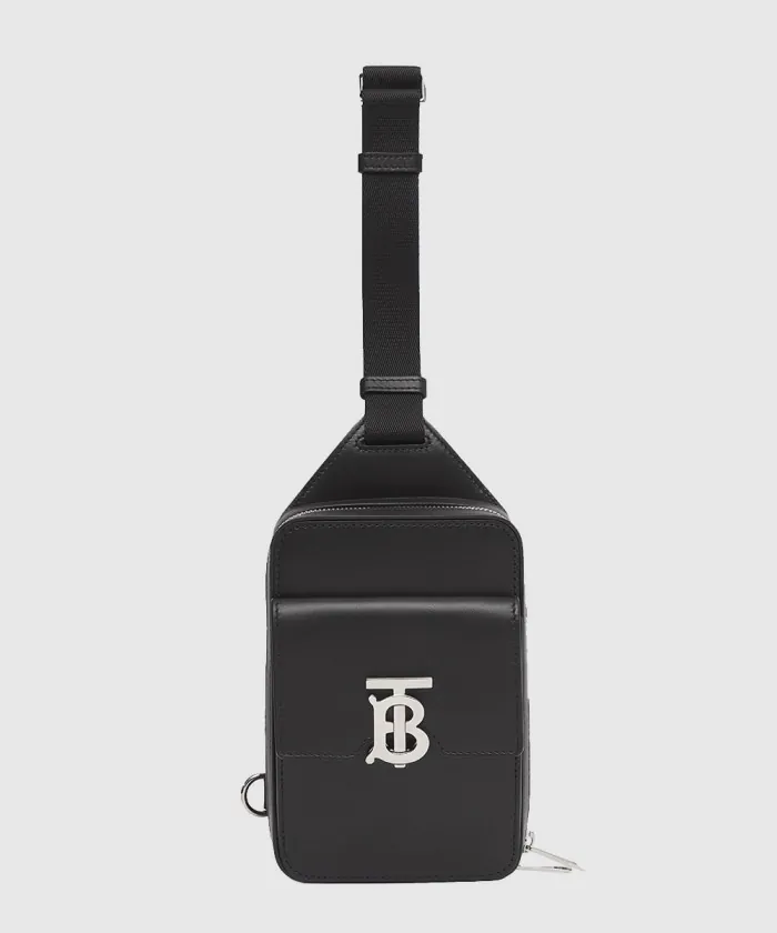 버버리 레더 크로스백 80508631