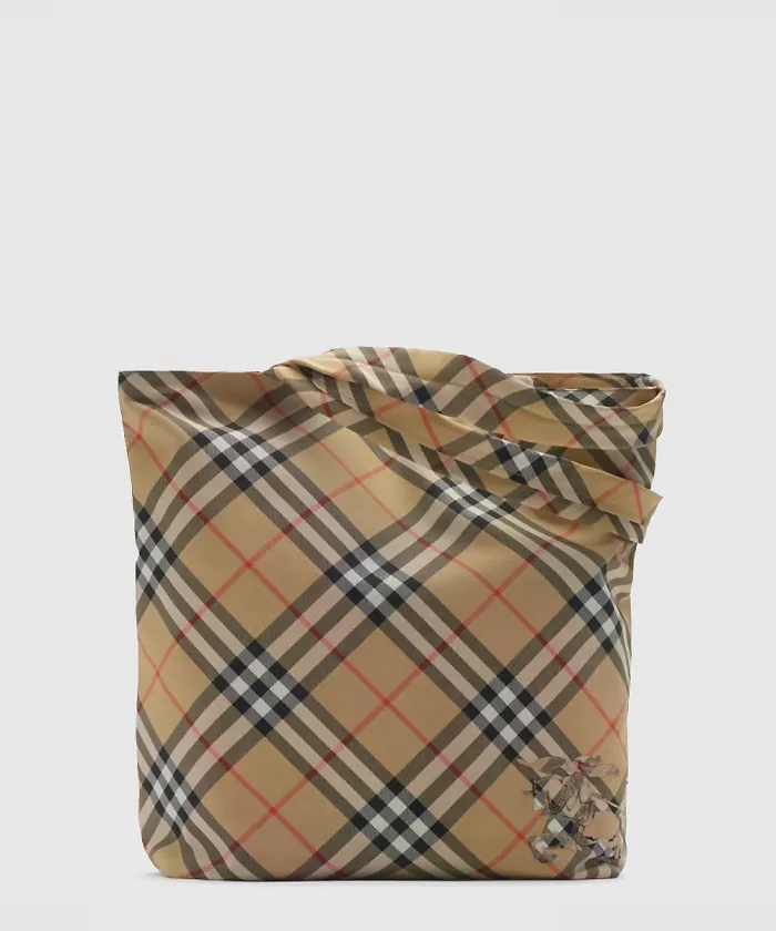 버버리 체크 토트백 80977161