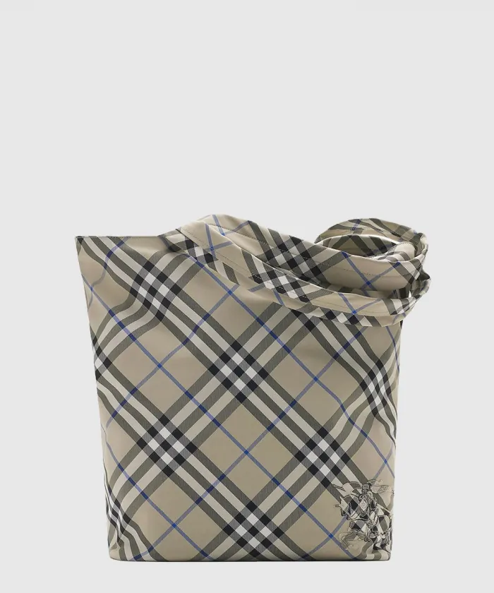 버버리 체크 토트백 80977191