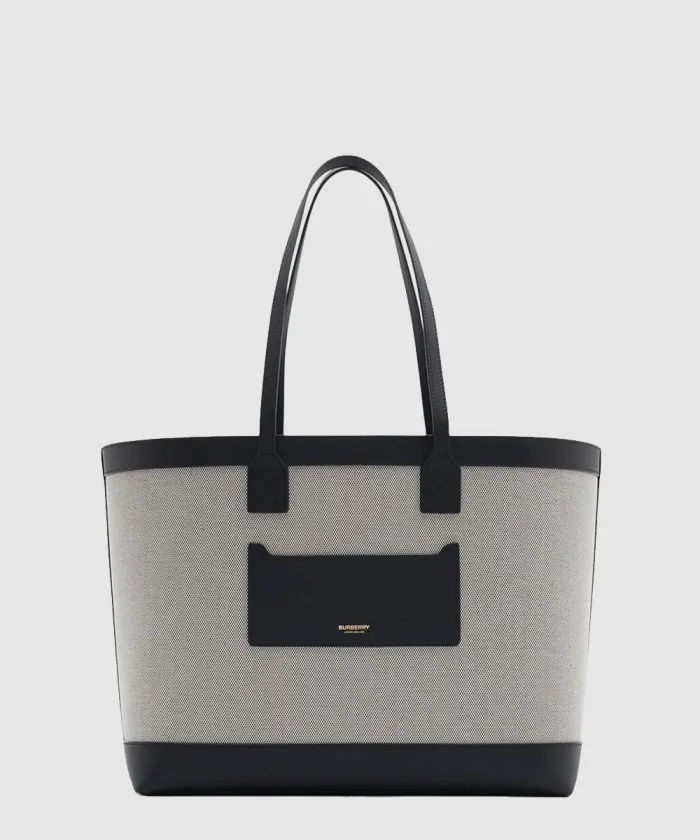 버버리 캔버스 미디엄 토트백 80895691