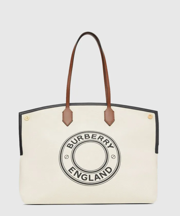 버버리 캔버스 소사이어티 토트백 라지 80321621